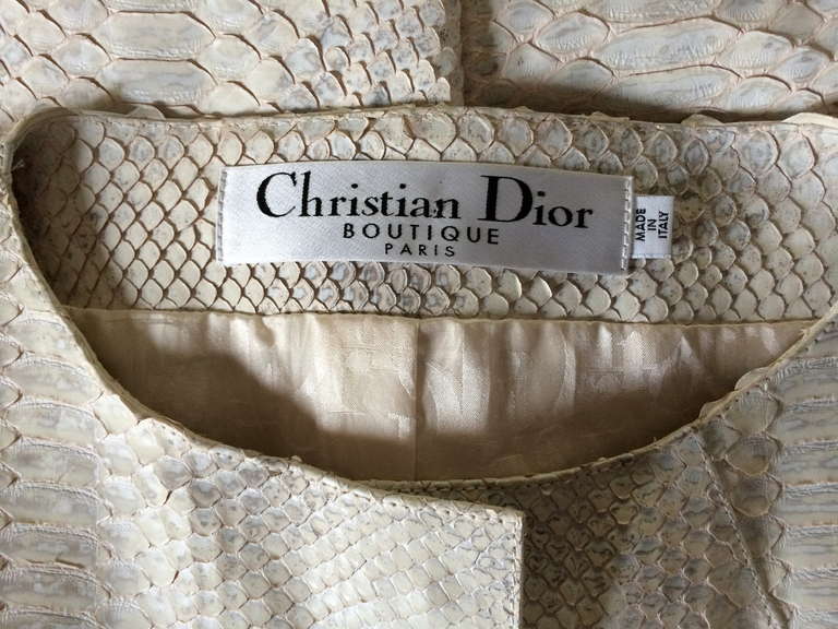 Christian Dior Python Princess Coat at 1stDibs