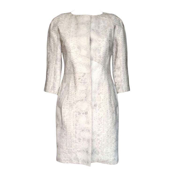Christian Dior Python Princess Coat at 1stDibs
