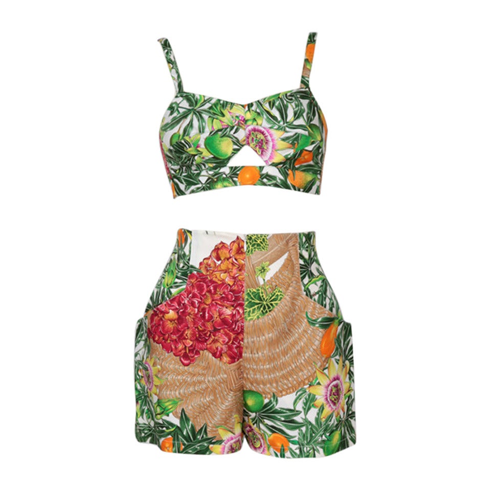 Unworn Hermes Silk Twill Pin Up Set