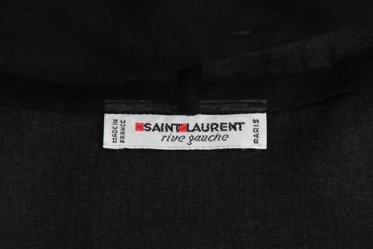 Yves Saint Laurent Silk Chiffon Blouse at 1stDibs | blouse yves saint ...