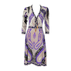 Leonard Silk Jersey Printed Dress