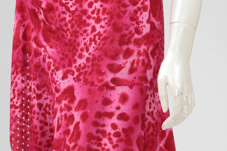 Documented Emanuel Ungaro Silk Leopard Print Wrap Dress, Spring-Summer 2000 For Sale 3