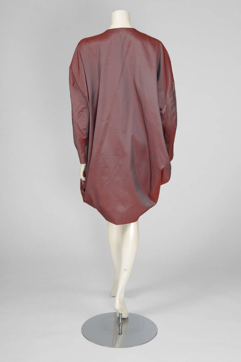 Women's Romeo Gigli Silk Cocoon Coat