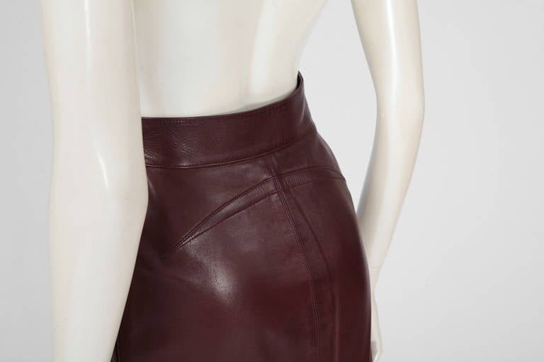 Alaia Leather Skirt Suit 2