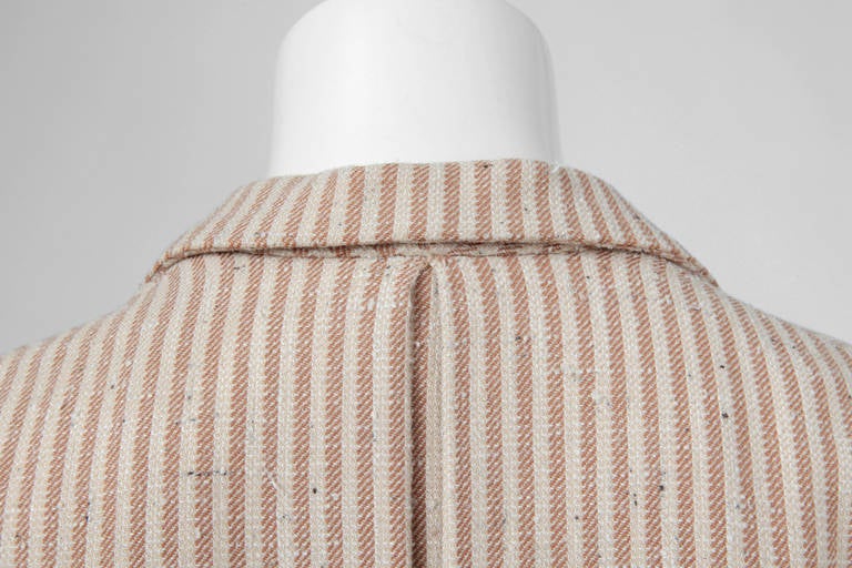 Cappotto aperto Valentino Couture a strisce di spillo In condizioni ottime in vendita a Geneva, CH