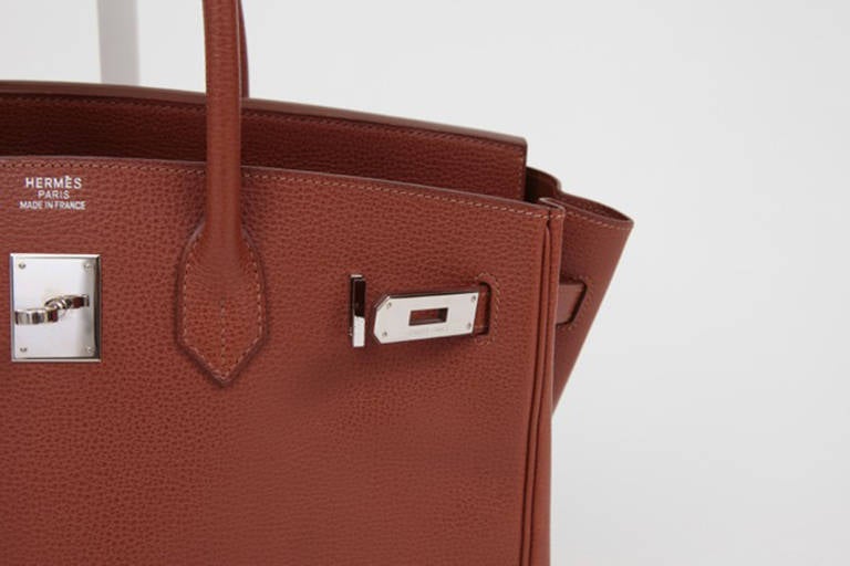 Hermes Noisette Togo Leather 35 cm Birkin Handbag 3