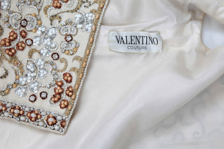 Valentino Haute Couture Embroidered Wool Waistcoat Mini Dress 6