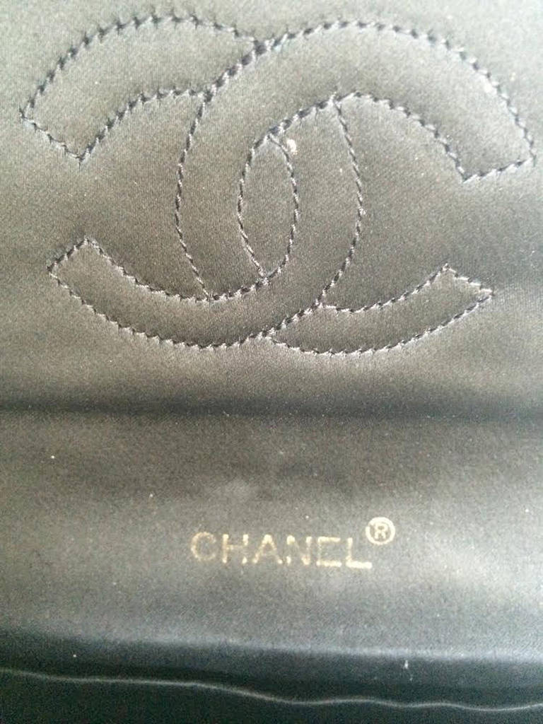 Chanel Satin Gold Chain Bag 3