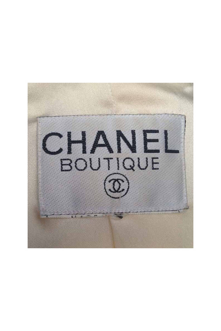 Chanel Tweed & Grosgrain Double-Breasted Blazer Jacket 3