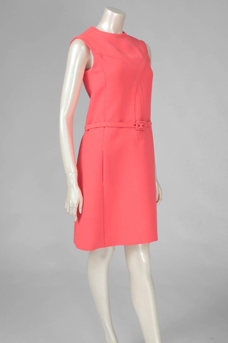 Women's Jean-Louis Scherrer Wool Day Dress For Sale