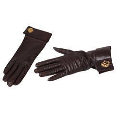 Vintage Chanel Leather Gloves