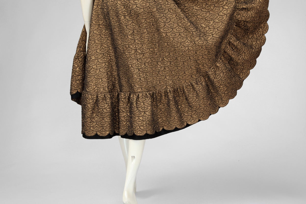 Women's Lanvin Haute Couture Blistered Evening Dress, Circa 1970