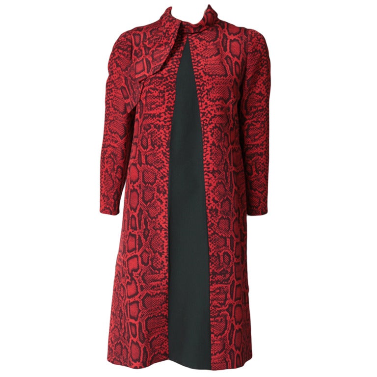 Pierre Balmain (Zugeschrieben) Haute Couture A-Linien-Kleid in A-Linie im Angebot