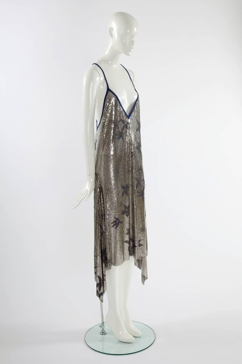 Gianni Versace Oroton Metal Mesh Gown, FallWinter 1984 For Sale at 1stdibs