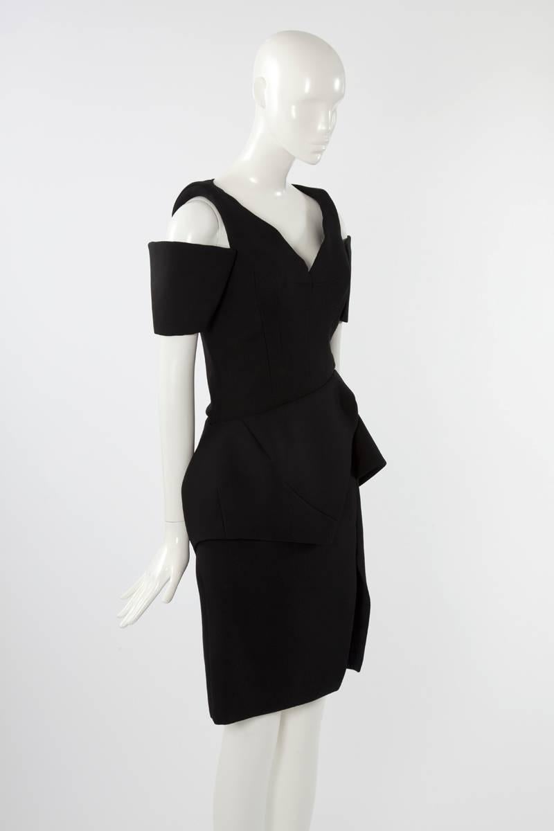 balenciaga little black dress