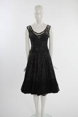 Pirovano Sequin-Embellished Tulle Cocktail Dress