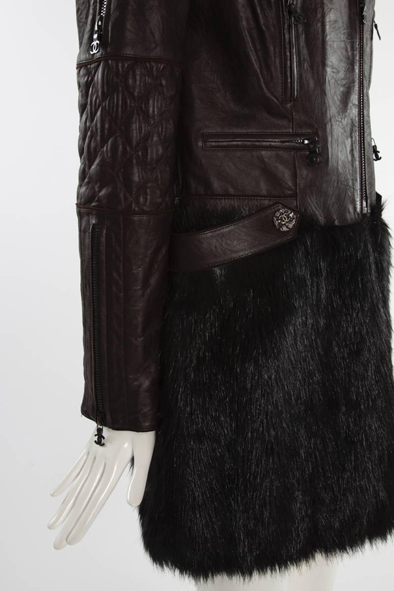 chanel shearling coat