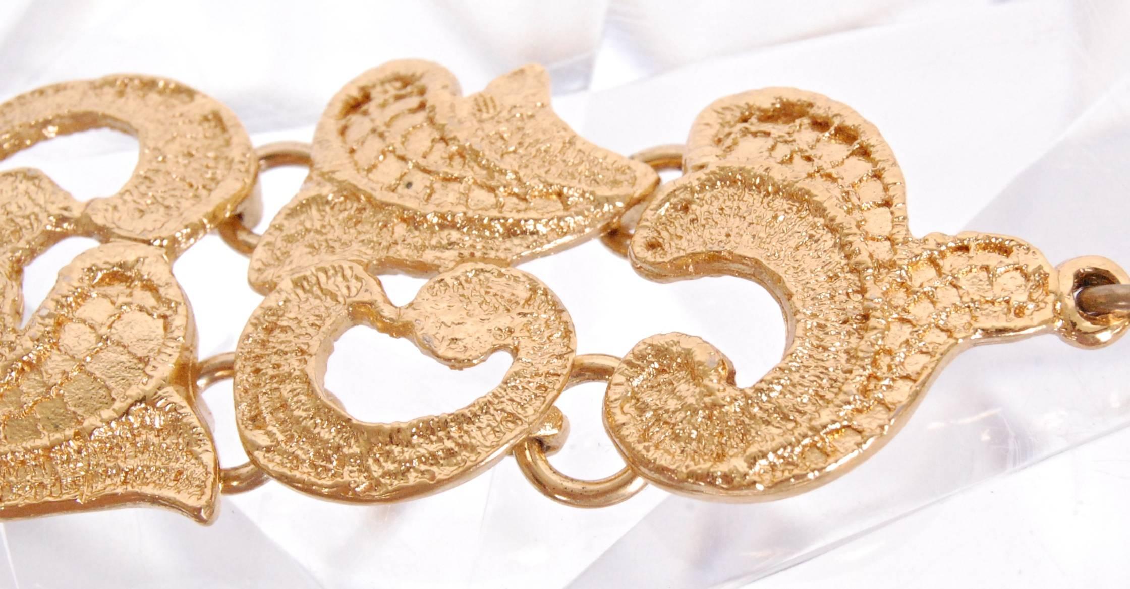 Women's Yves Saint Laurent Clip-On Earrings & Bracelet Set For Sale
