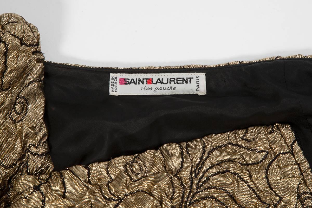 Yves Saint Laurent Blistered Silk Cocktail Dress 5