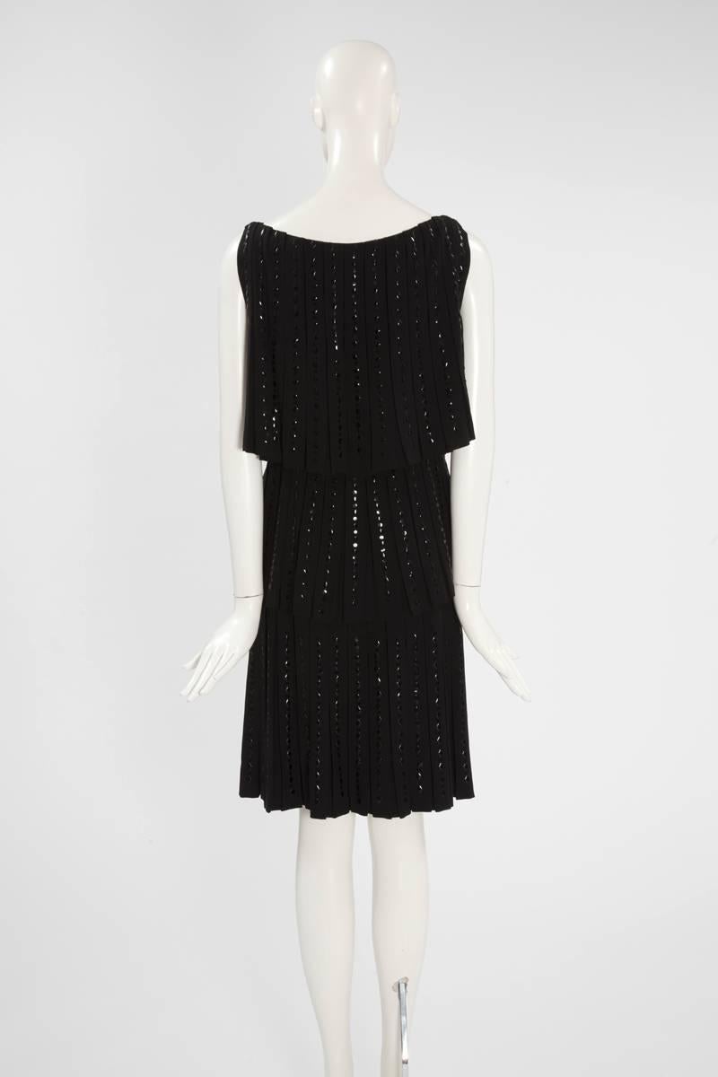 Hartnell Haute Couture Beaded Cocktail Dress, Circa 1960 In Excellent Condition For Sale In Geneva, CH