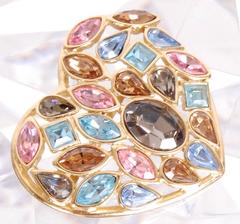 Yves Saint Laurent Heart Brooch