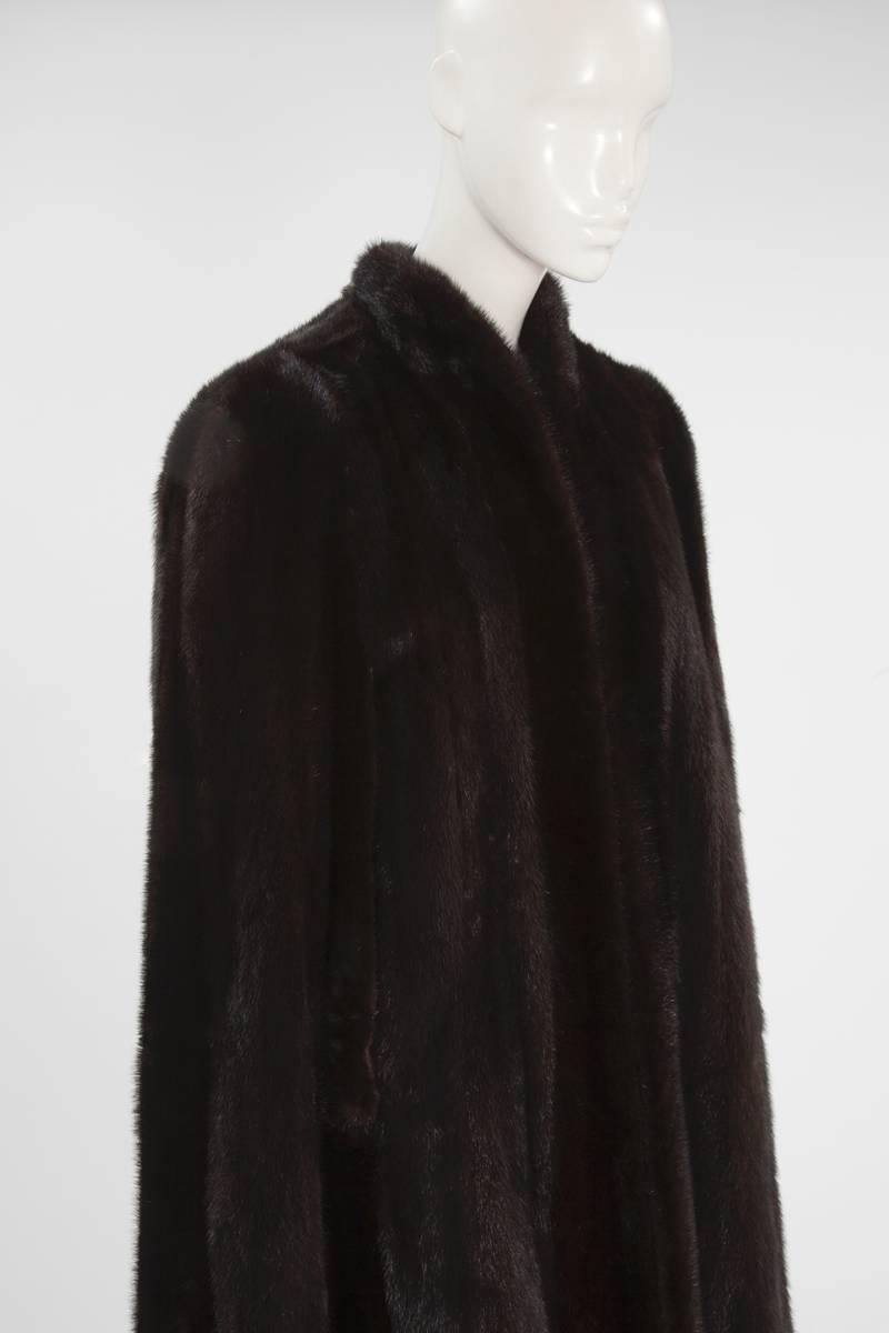 Black Christian Dior Patron Original Mink Cape