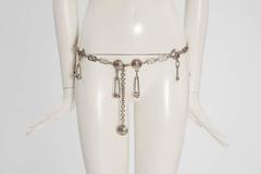 Gianni Versace Medusa & Safety Pin Link Chain Belt