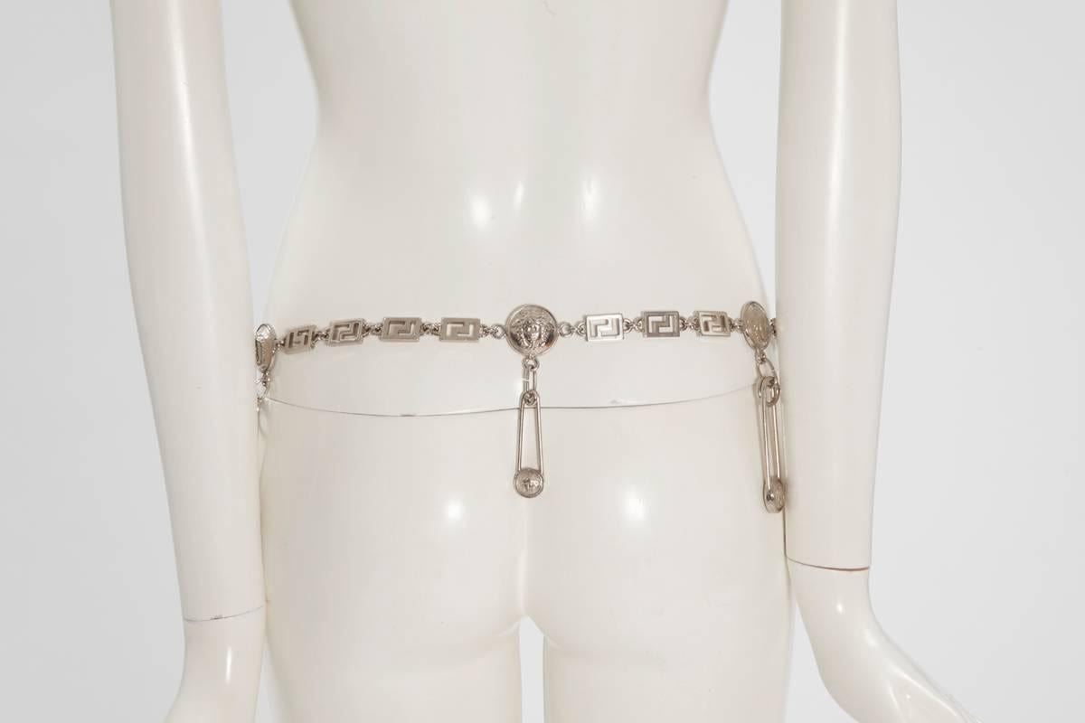 vintage versace chain belt