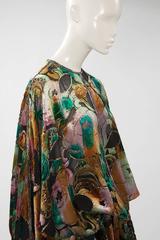 Seltenes Bill Gibb Devore Abend Ensemble aus Seidensamt und Samt