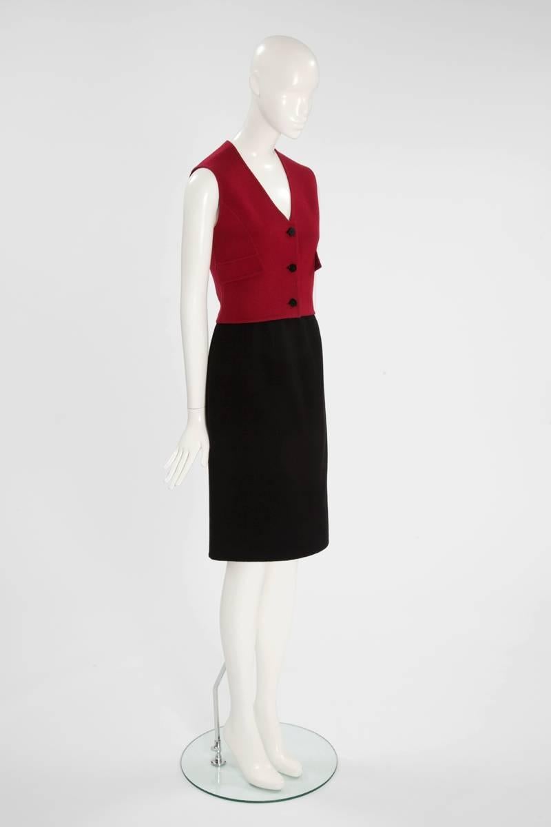 Women's Valentino Haute Couture Wool Skirt Suit