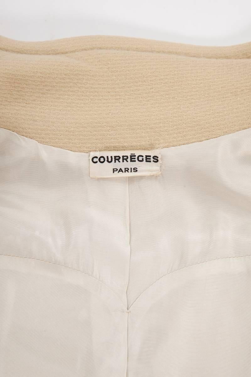 Courreges Haute Couture Wool Coat, Circa 1965  5
