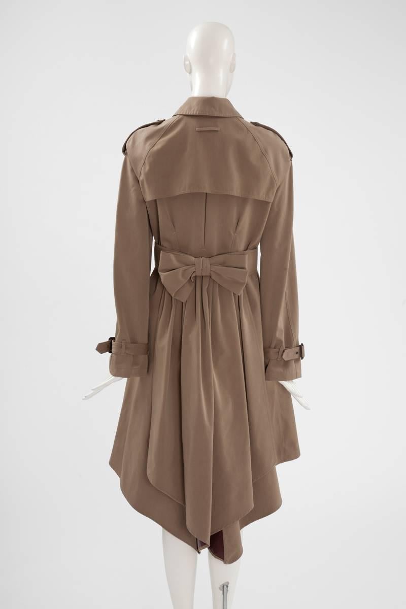 Women's Unworn Jean Paul Gaultier Runway Gabardine Trench Coat, Fall-Winter 2007-2008