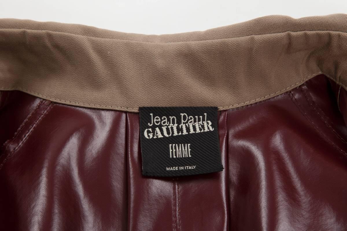 Unworn Jean Paul Gaultier Runway Gabardine Trench Coat, Fall-Winter 2007-2008 4