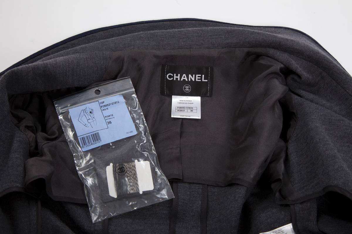 Chanel Sweatshirt Wool Blazer Jacket 2