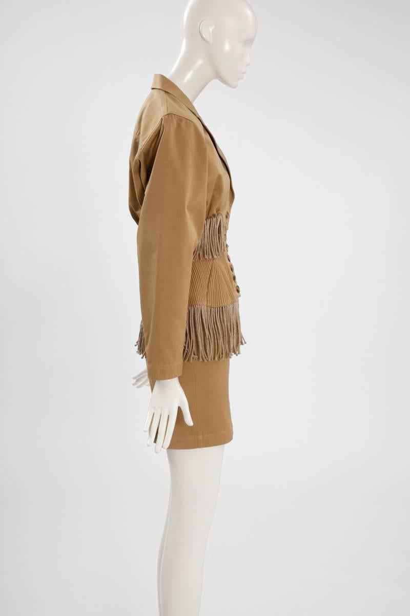 Women's Iconic Alaïa Cord Skirt Suit, Spring-Summer 1988