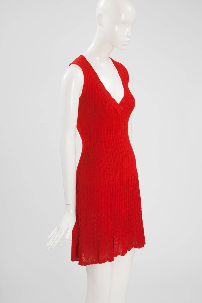 Alaïa Crochet Knit Dress, Spring-Summer 1992  In Excellent Condition In Geneva, CH