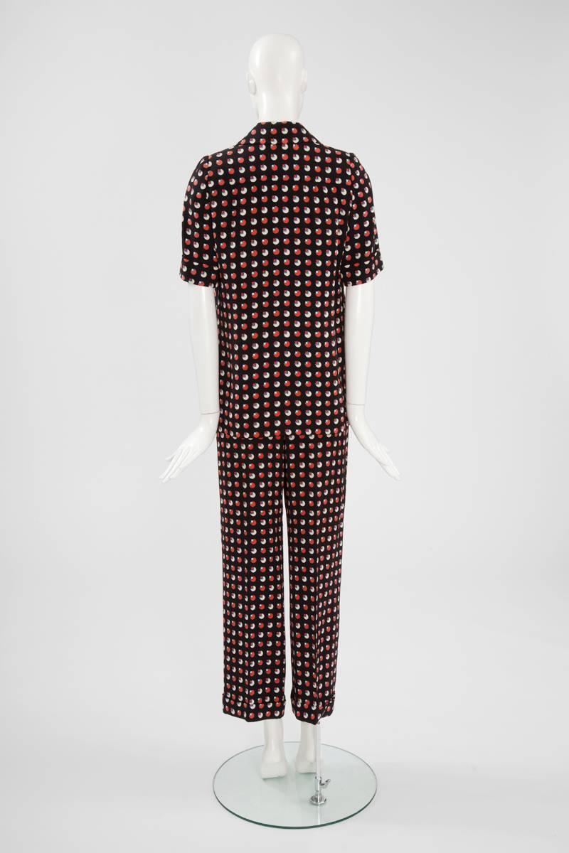 Yves Saint Laurent Haute Couture Trousers Suit, Circa 1973 3