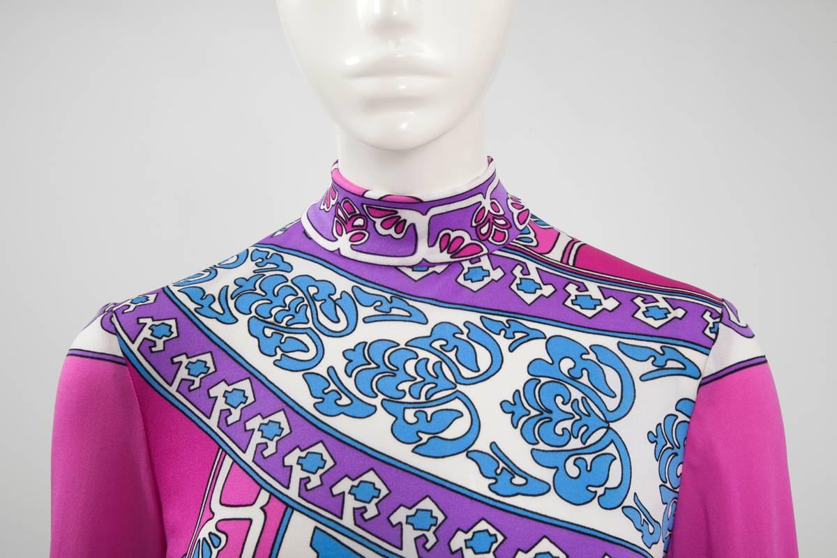 Purple Leonard Printed Maxi Gown 
