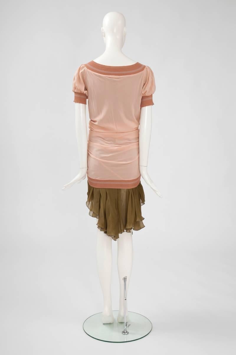 Jean Paul Gaultier Ruffles Dress In Excellent Condition For Sale In Geneva, CH