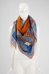 Seltene Yves Saint Laurent Russische Kollektion Paisley Baumwolle & Lurex Schawl