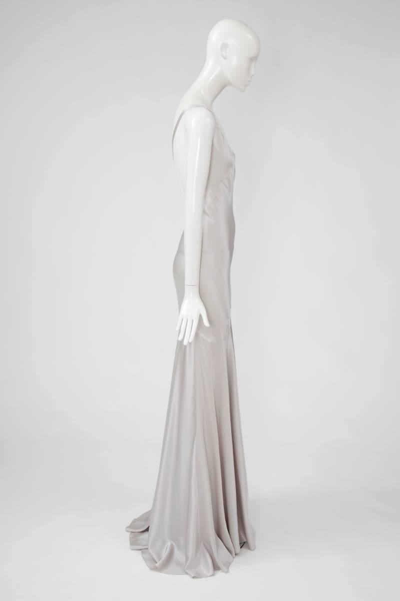 Women's Alexander McQueen Silk Charmeuse Gown, Circa 2005 
