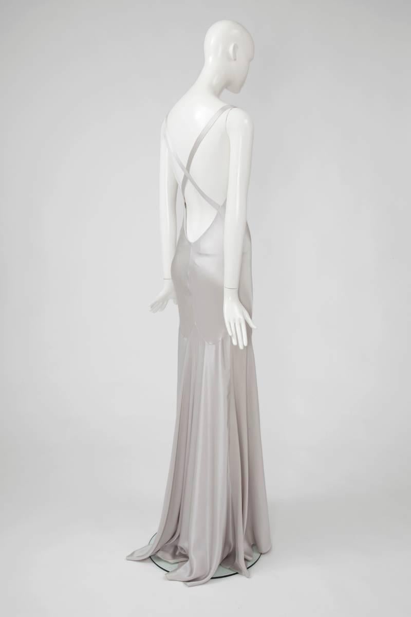 Alexander McQueen Silk Charmeuse Gown, Circa 2005  1