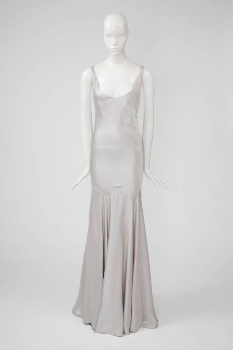 Alexander McQueen Silk Charmeuse Gown, Circa 2005  3