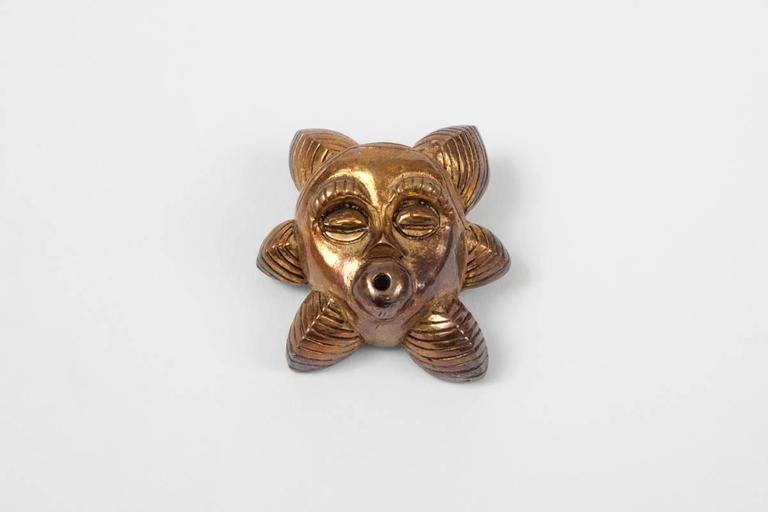 Isabel Canovas Kenyan Kamba Mask Brooch at 1stDibs