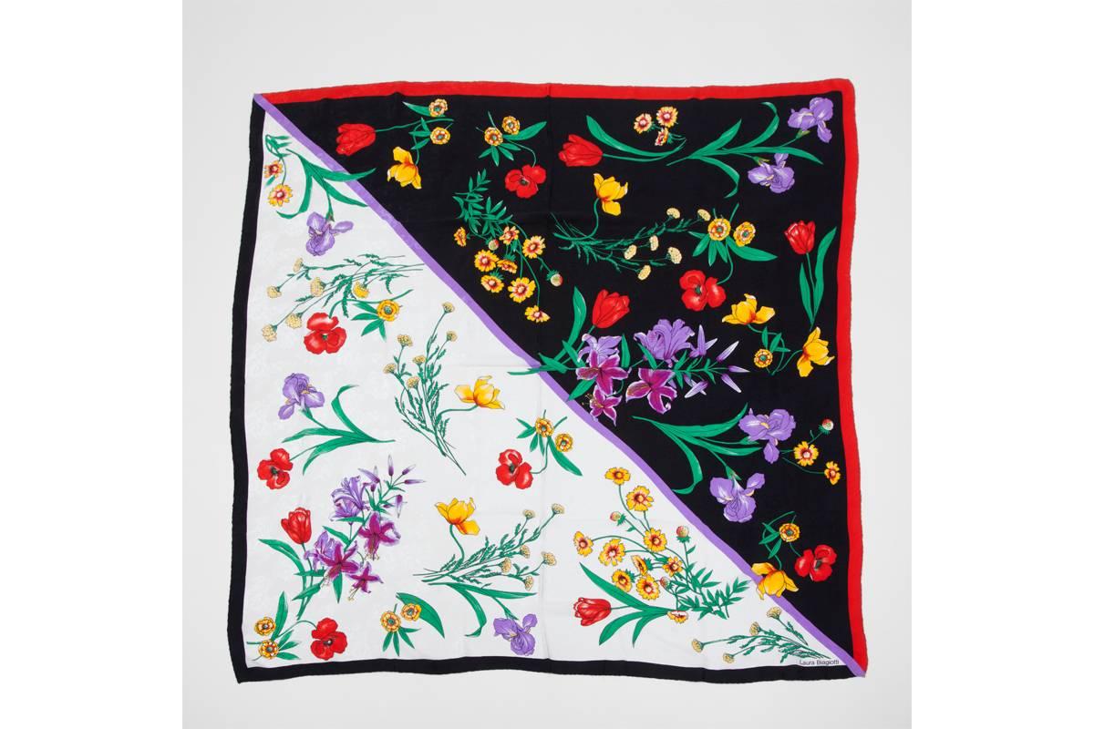 laura biagiotti silk scarf