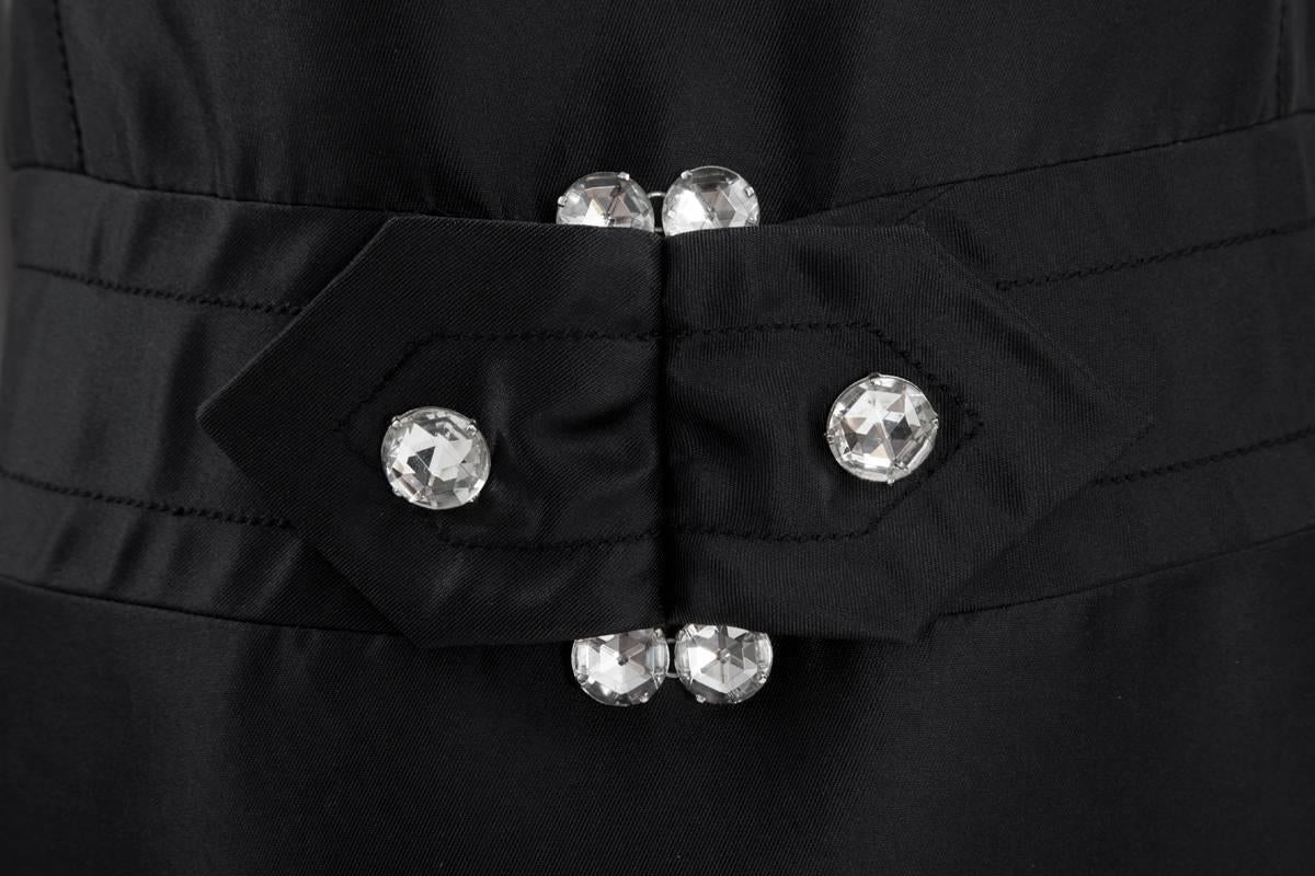 Black Numbered Jean Patou Silk Dress