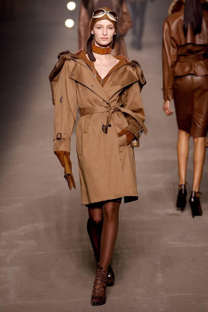New Hermes By Jean Paul Gaultier Trench Coat, Fall-Winter 2009-2010 2