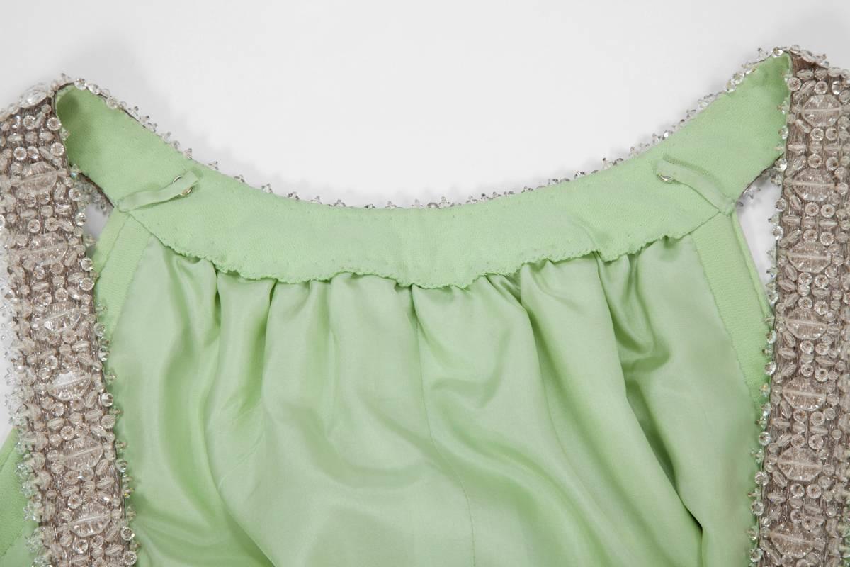 1960’s Haute Couture Silk Cocktail Dress For Sale 5