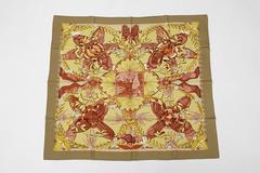 2002 Hermes “Les Chants Du Henne” Silk Twill Carre Scarf