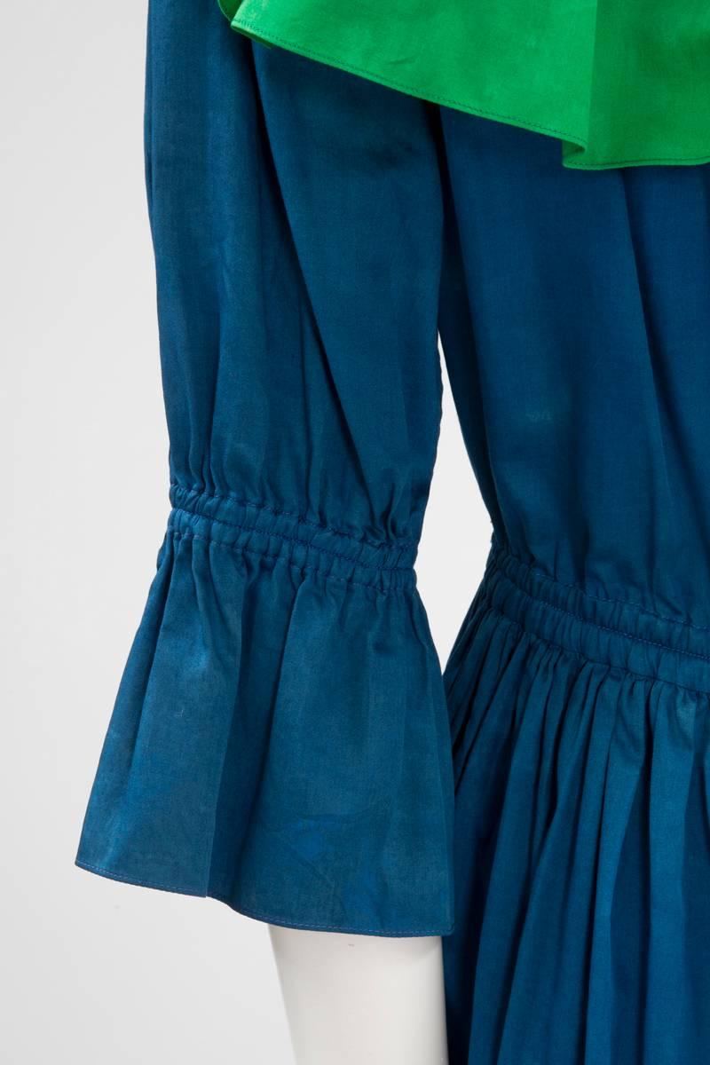 Yves Saint Laurent Colorblock Ruffle Dress 3